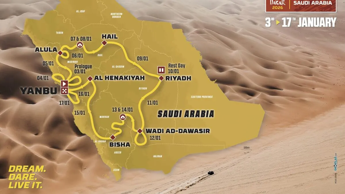 Dakar 2026 : le parcours de la 5e étape - Article RallyeRaid sur PitStopInsight