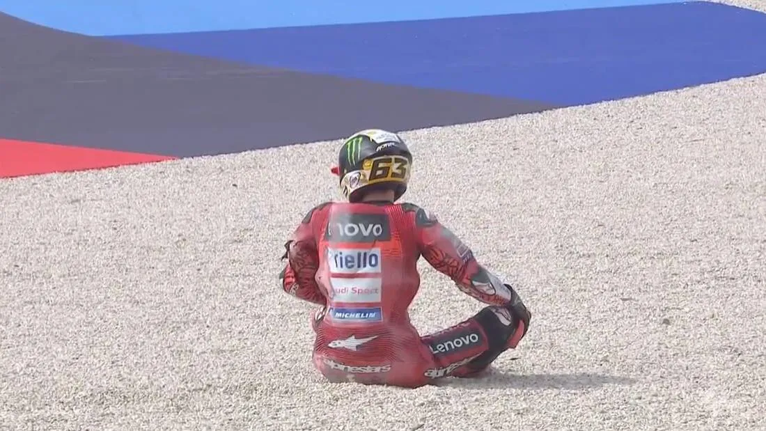 Bagnaia frustré : une course décevante au Grand Prix d'Autriche - Article MotoGP sur PitStopInsight