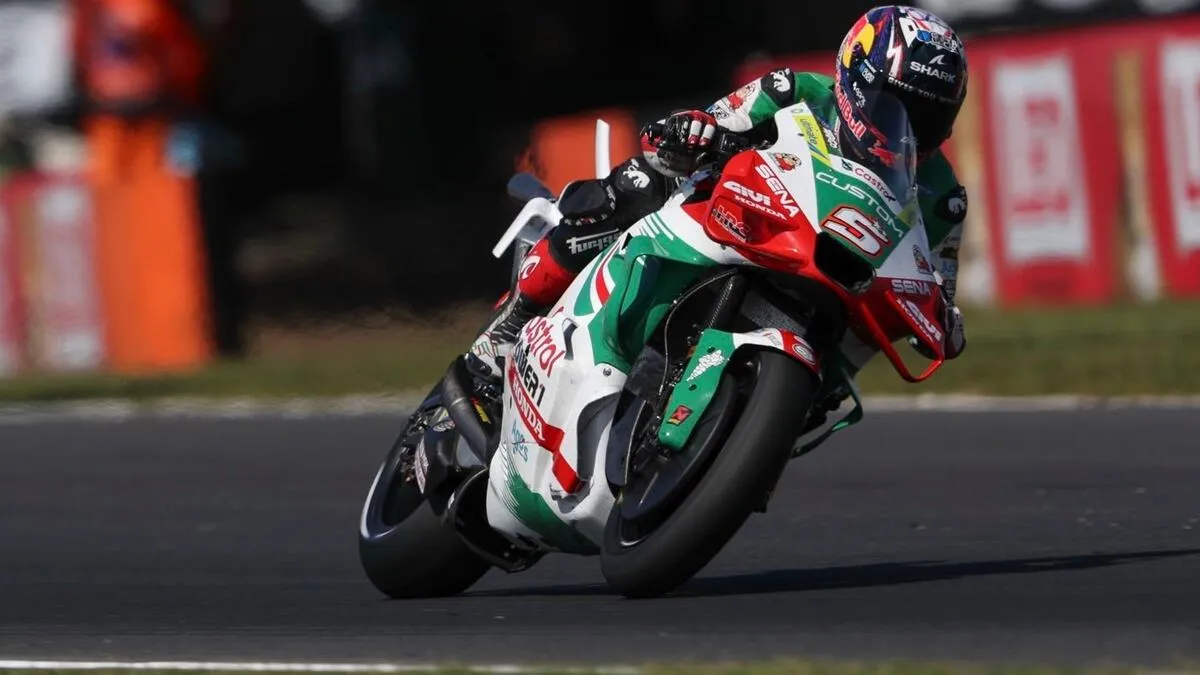 Zarco ancienne configuration Honda Australie MotoGP sprint - Article MotoGP sur PitStopInsight