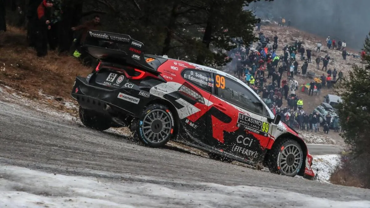 Oliver Solberg en tête du Rallye Monte-Carlo 2025 - Article WRC sur PitStopInsight