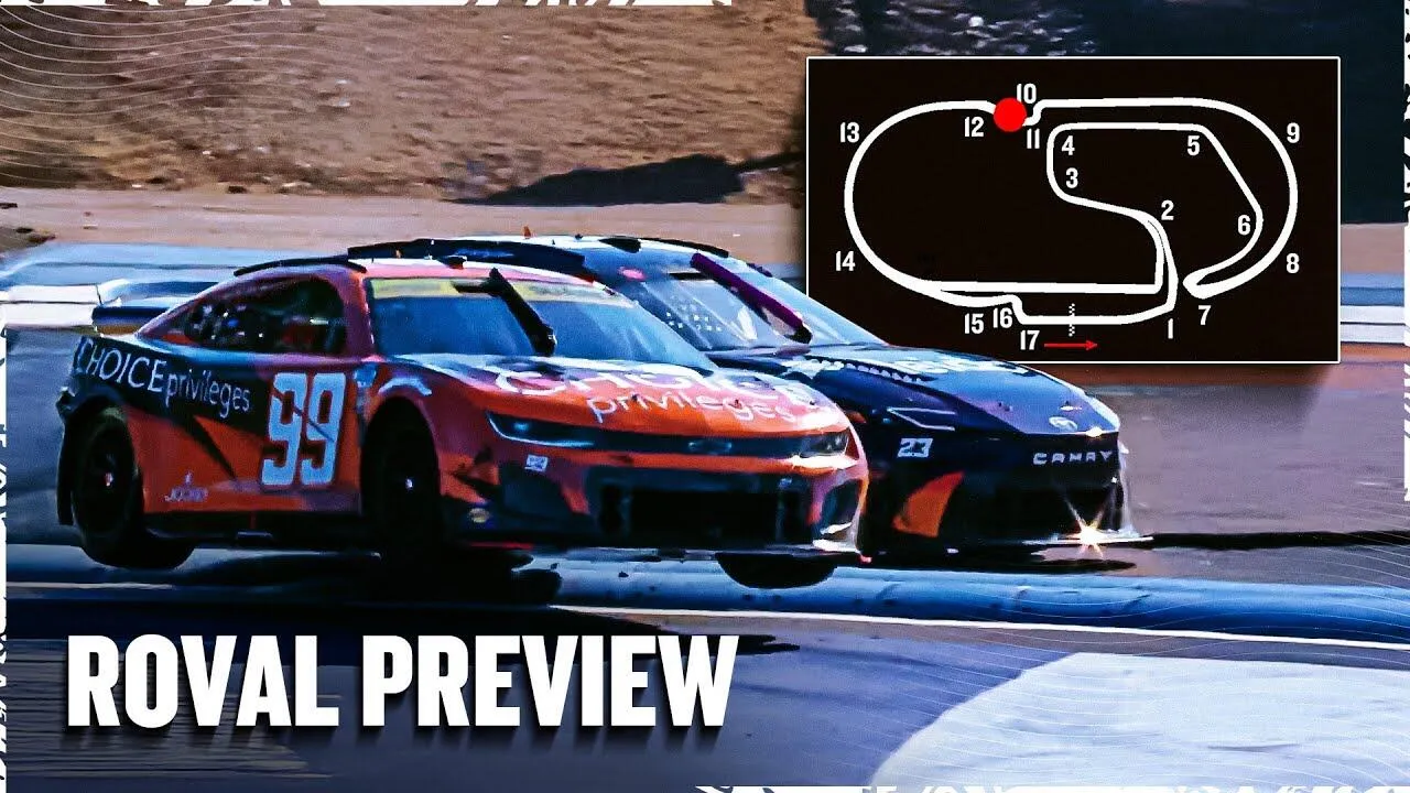 Charlotte Roval patinoire NASCAR sous tension et adhérence faible - Article NASCAR sur PitStopInsight