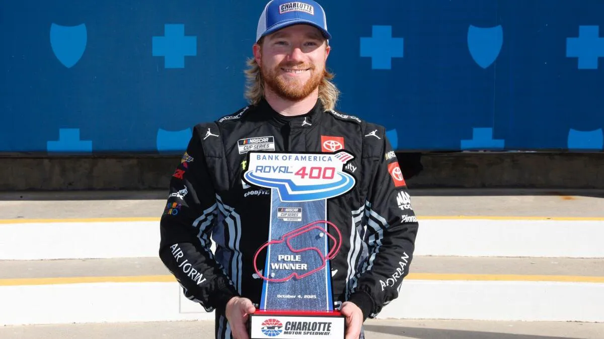 Tyler Reddick pole Charlotte Roval fils malade tumeur rein élimination ronde des 12 NASCAR - Article NASCAR sur PitStopInsight